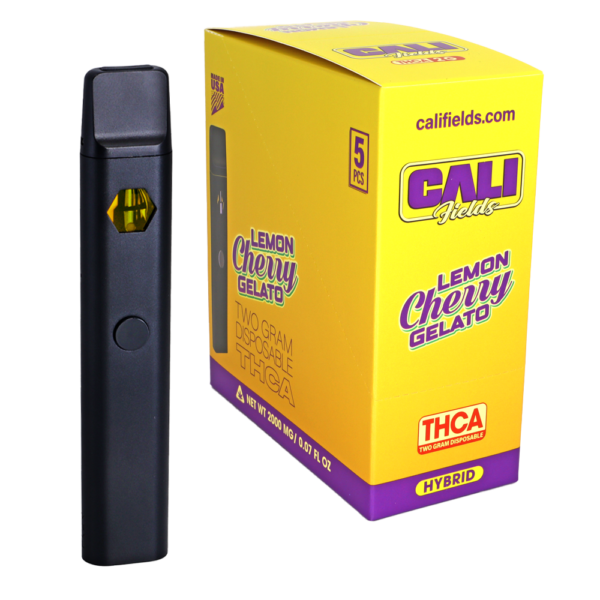 Cali Fields 2 Gram THC-A Disposable Vape Lemon Cherry Gelato (Hybrid)