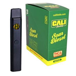 Cali Fields 2 Gram THC-A Disposable Vape Sour Diesel (Sativa)