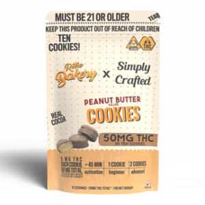 Chocolate Covered Peanut Butter Cookies | 50mg THC