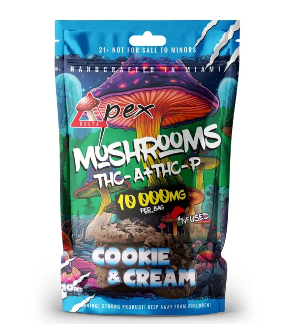 Cookie & Cream Cookie Mushroom THC-A + THC-P 10,000mg