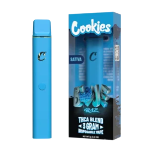 Cookies THC-A Blend Disposable vape 3G Blue Raz Sativa