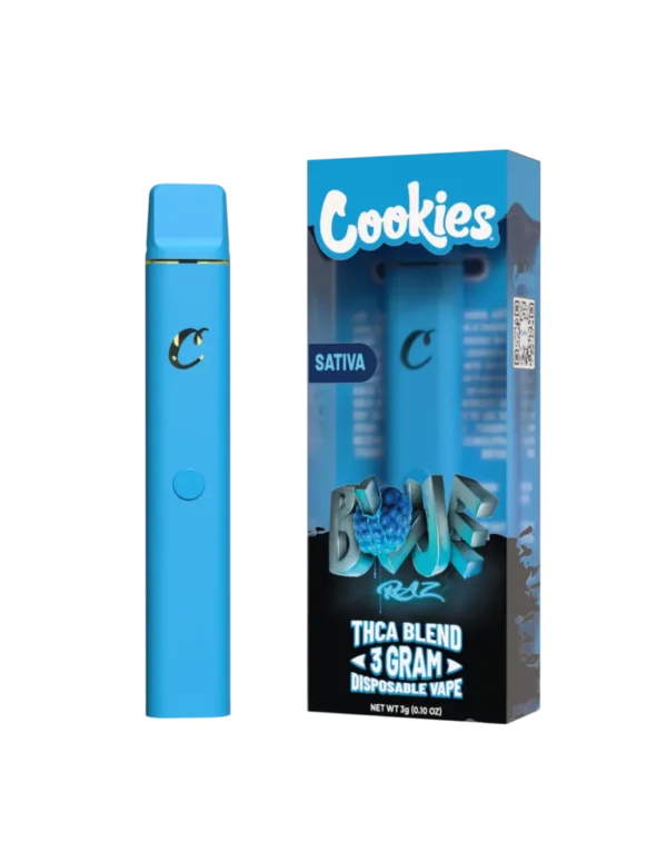 Cookies THC-A Blend Disposable vape 3G Blue Raz Sativa