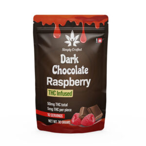 Dark Chocolate Raspberry Bar | 50mg THC
