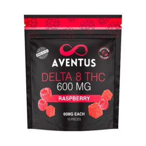 DELTA 8 THC INFUSED GUMMIES RASPBERRY 600mg