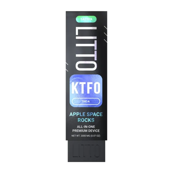 LITTO All in One Device KTFO Indica THCA Apple Space Rocks 2G