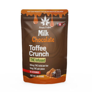 Milk Chocolate Toffee Crunch Bar | 50mg THC