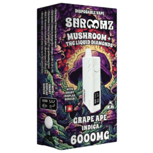 Shroomz THC Liquid Diamond Mushroom Disposable – 6G Grape Ape Indica