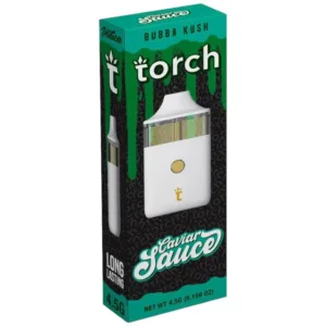 Torch Caviar Sauce BUBBA KUSH INDICA THC Disposable Vape Pen 4.5g 4500mg