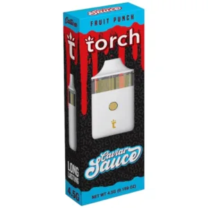 Torch Caviar Sauce FRUIT PUNCH SATIVA THC Disposable Vape Pen 4.5g 4500mg