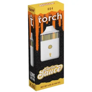 Torch Caviar Sauce GG4 GORILLA GLUE 4 HYBRID THC Disposable Vape Pen 4.5g 4500mg
