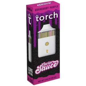 Torch Caviar Sauce GRANDADDY PURPLE INDICA THC Disposable Vape Pen 4.5g 4500mg