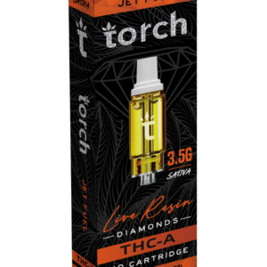 Torch Jet Fuel THC-A Live Resin Diamonds 510 Cartridge 3.5G SATIVA