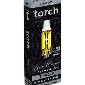 Torch OREOZ THC-A Live Resin Diamonds 510 Cartridge 3.5G INDICA