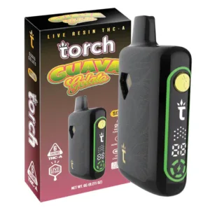 Torch Pulse Live Resin THC-A 6G Disposable Vape Guava Gelato Sativa