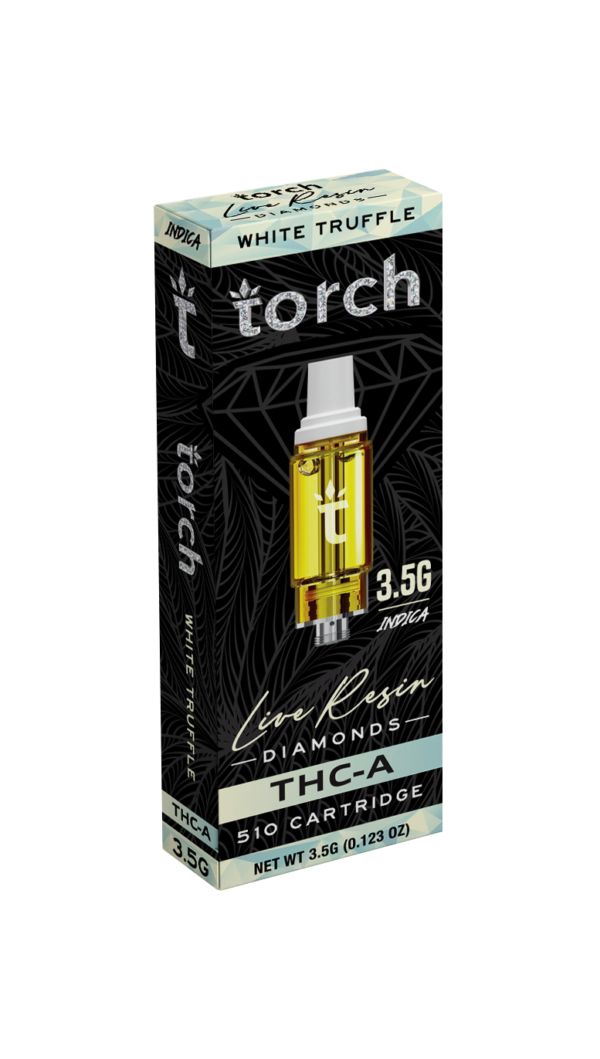 Torch White Truffle THC-A Live Resin Diamonds 510 Cartridge 3.5G INDICA