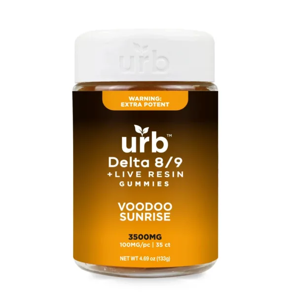 urb Delta D8/D9 THC Gummies - 3500mg Voodoo Sunrise