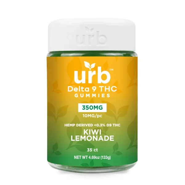 urb Delta D9 THC Gummies 350MG Kiwi Lemonade